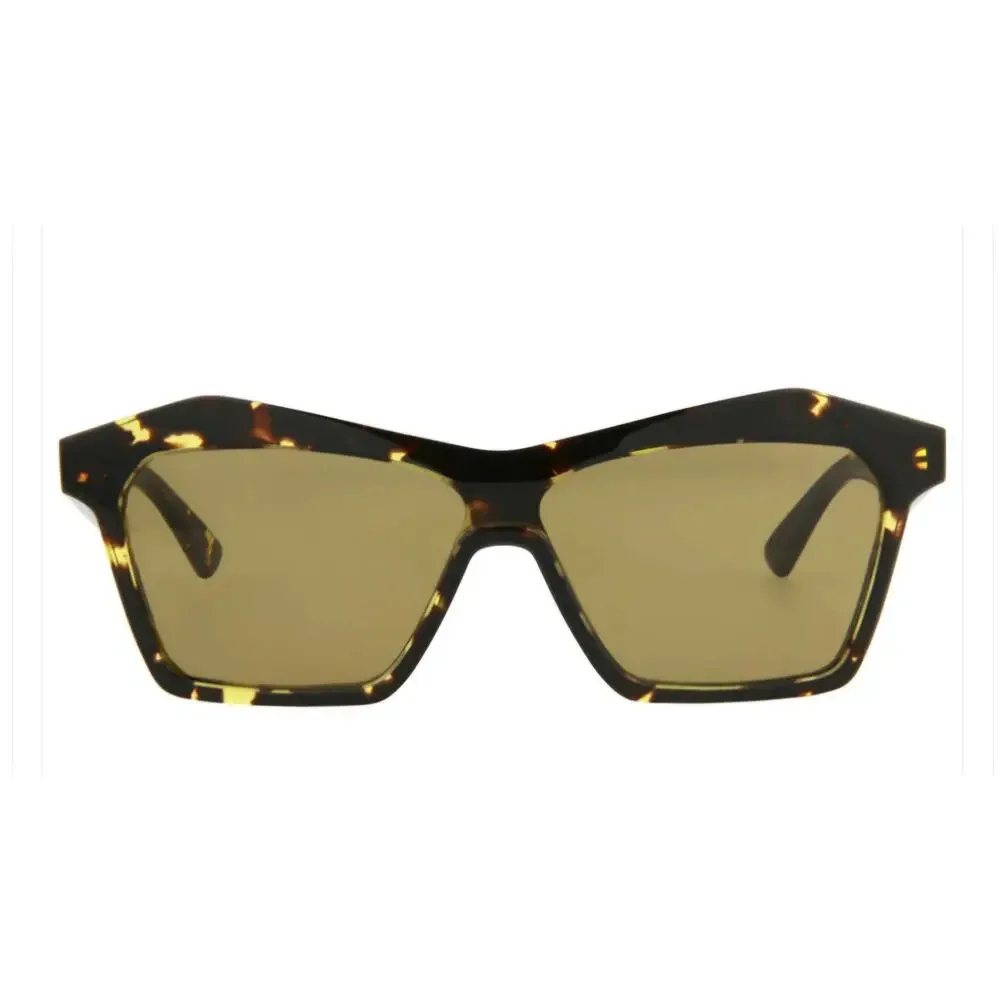 Bottega Veneta Minimalist Geometric Sunglasses Havana Tortoise Brown BV1093S NEW